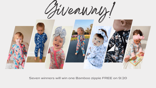 Score Big: Win one of 7 Bamboo Zippie Pajamas in Our Epic September Giveaway! Get Extra entries with purchase!