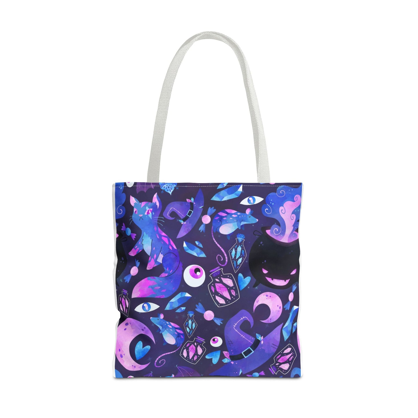 Crystal Kitty Trick r Treat Tote Bag