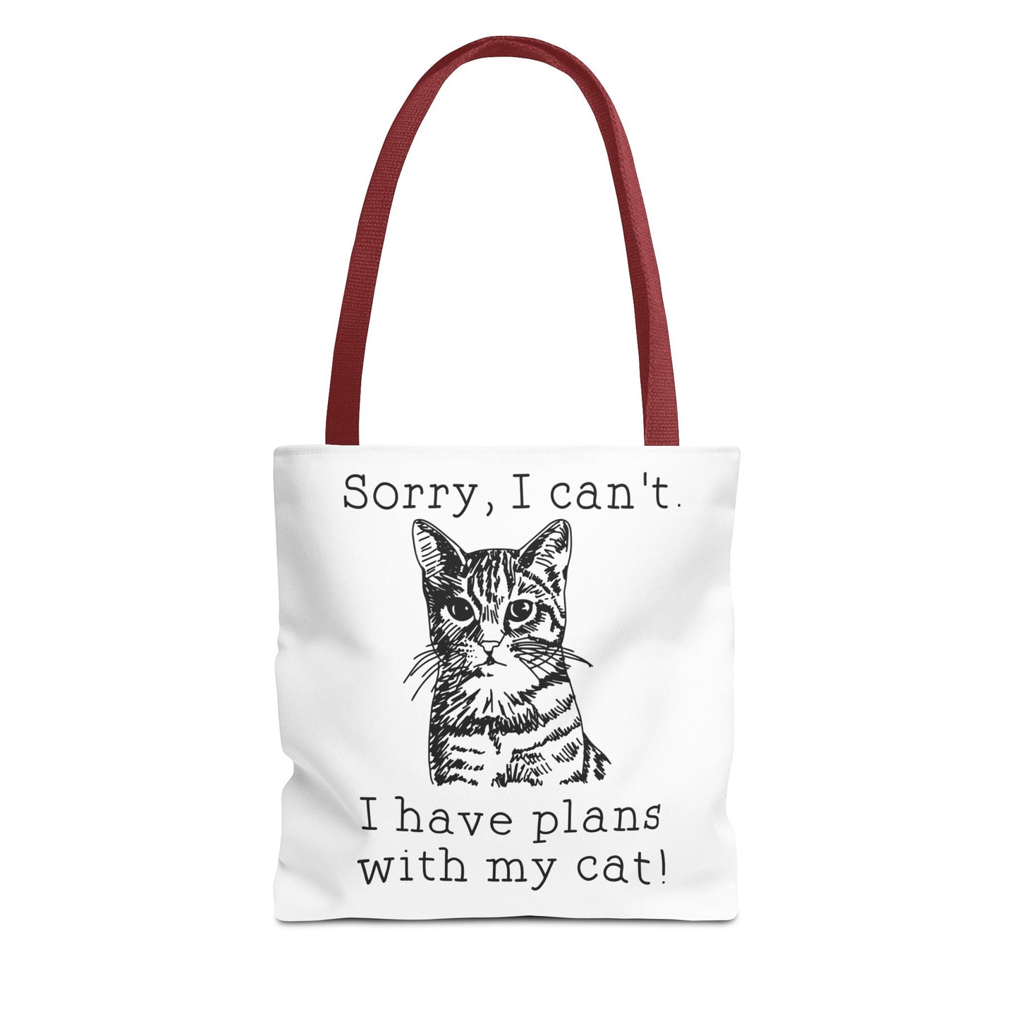 i have plans with my Cat Tote Bag Eco-Friendly Tote Bag | Stylish & Durable | Custom Designs | Perfect for Shopping or Travel