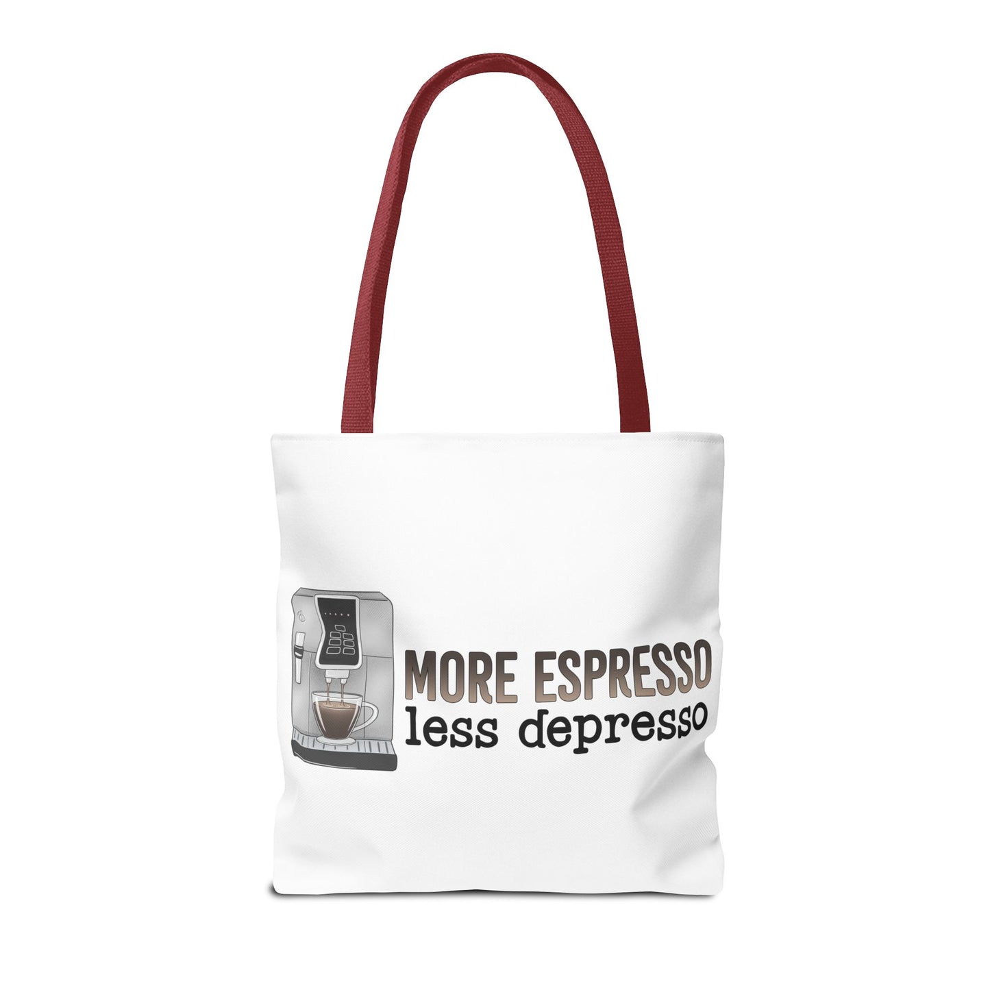 More Espresso, less Depresso Tote Bag | Stylish & Durable | Custom Designs | Perfect for Shopping or Travel