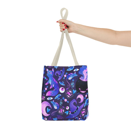 Crystal Kitty Trick r Treat Tote Bag