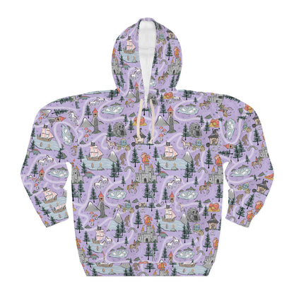 The Land of Make Believe  Unisex Pullover Hoodie (AOP)