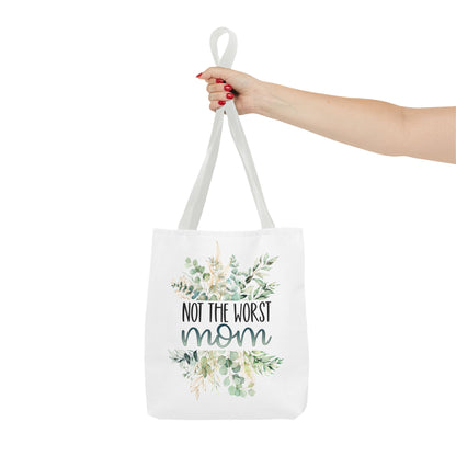 Not the Worst Mom Tote Bag Eco-Friendly Tote Bag | Stylish & Durable | Custom Designs | Perfect for Shopping or Travel