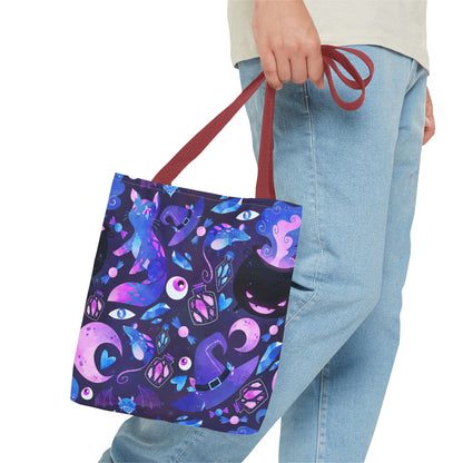 Crystal Kitty Trick r Treat Tote Bag