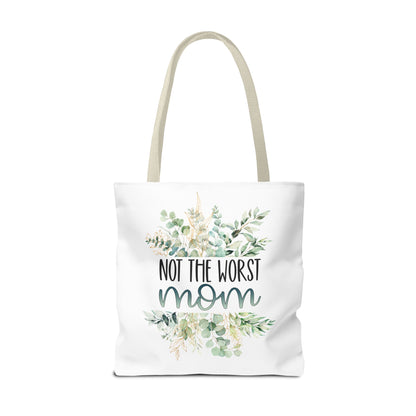 Not the Worst Mom Tote Bag Eco-Friendly Tote Bag | Stylish & Durable | Custom Designs | Perfect for Shopping or Travel