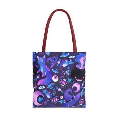 Crystal Kitty Trick r Treat Tote Bag