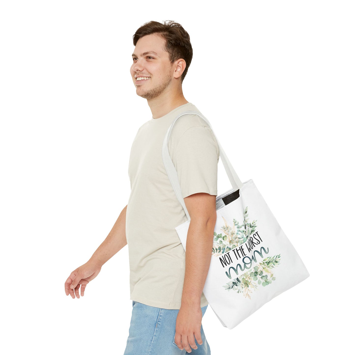 Not the Worst Mom Tote Bag Eco-Friendly Tote Bag | Stylish & Durable | Custom Designs | Perfect for Shopping or Travel