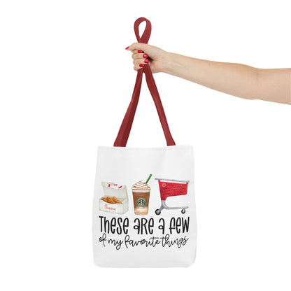 A few of my Favorite things Tote Bag Eco-Friendly Tote Bag | Stylish & Durable | Custom Designs | Perfect for Shopping or Travel