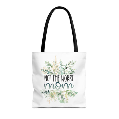 Not the Worst Mom Tote Bag Eco-Friendly Tote Bag | Stylish & Durable | Custom Designs | Perfect for Shopping or Travel