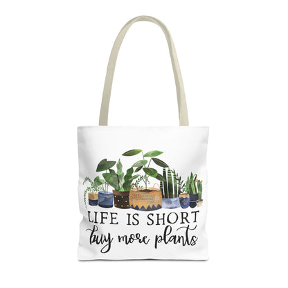 Buy More Plants Tote Bag Eco-Friendly Tote Bag | Stylish & Durable | Custom Designs | Perfect for Shopping or Travel