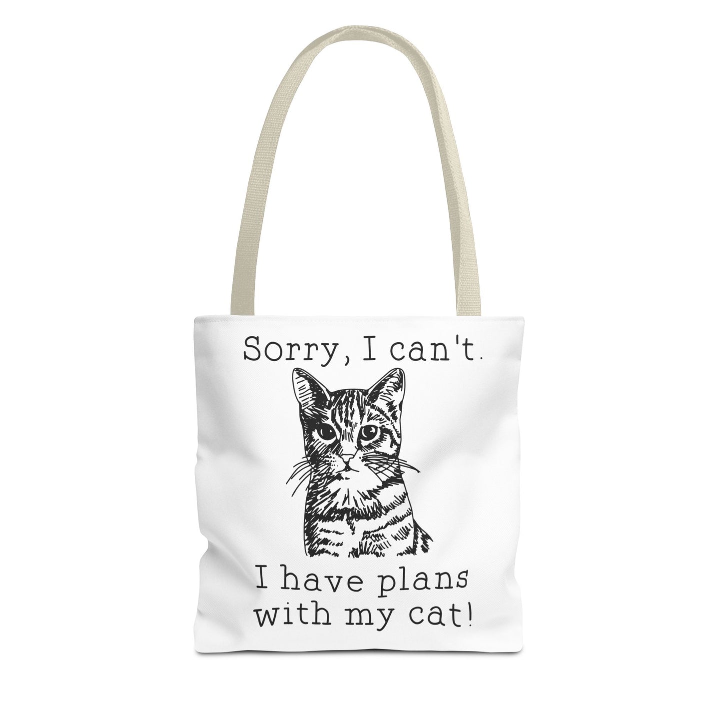 i have plans with my Cat Tote Bag Eco-Friendly Tote Bag | Stylish & Durable | Custom Designs | Perfect for Shopping or Travel