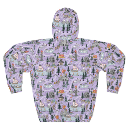 The Land of Make Believe  Unisex Pullover Hoodie (AOP)