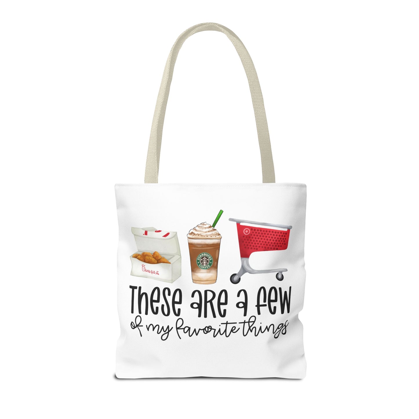 A few of my Favorite things Tote Bag Eco-Friendly Tote Bag | Stylish & Durable | Custom Designs | Perfect for Shopping or Travel