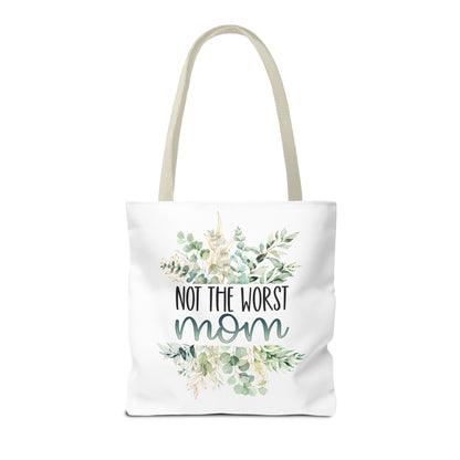 Not the Worst Mom Tote Bag Eco-Friendly Tote Bag | Stylish & Durable | Custom Designs | Perfect for Shopping or Travel