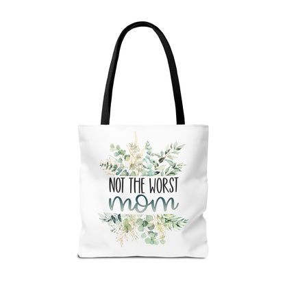 Not the Worst Mom Tote Bag Eco-Friendly Tote Bag | Stylish & Durable | Custom Designs | Perfect for Shopping or Travel