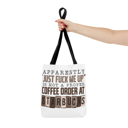 Just F*** me up Tote Bag | Stylish & Durable | Custom Designs | Perfect for Shopping or Travel