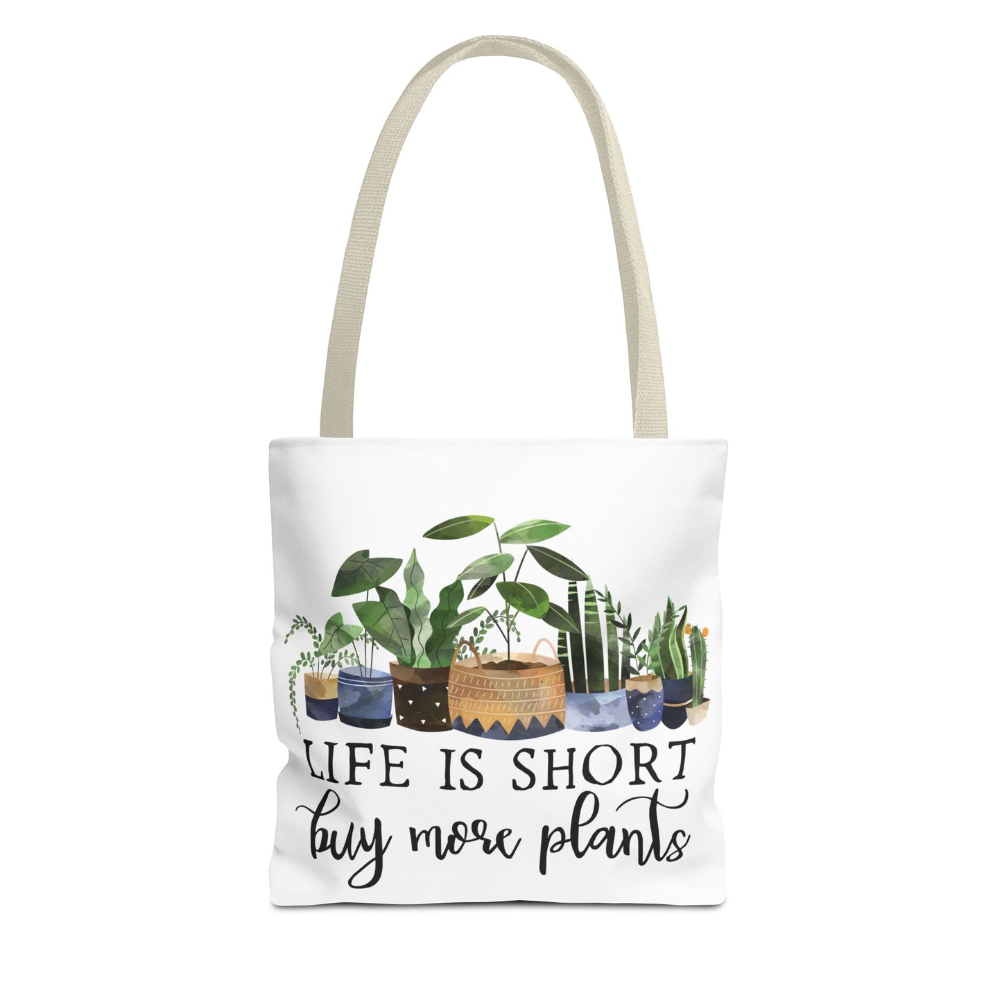 Buy More Plants Tote Bag Eco-Friendly Tote Bag | Stylish & Durable | Custom Designs | Perfect for Shopping or Travel