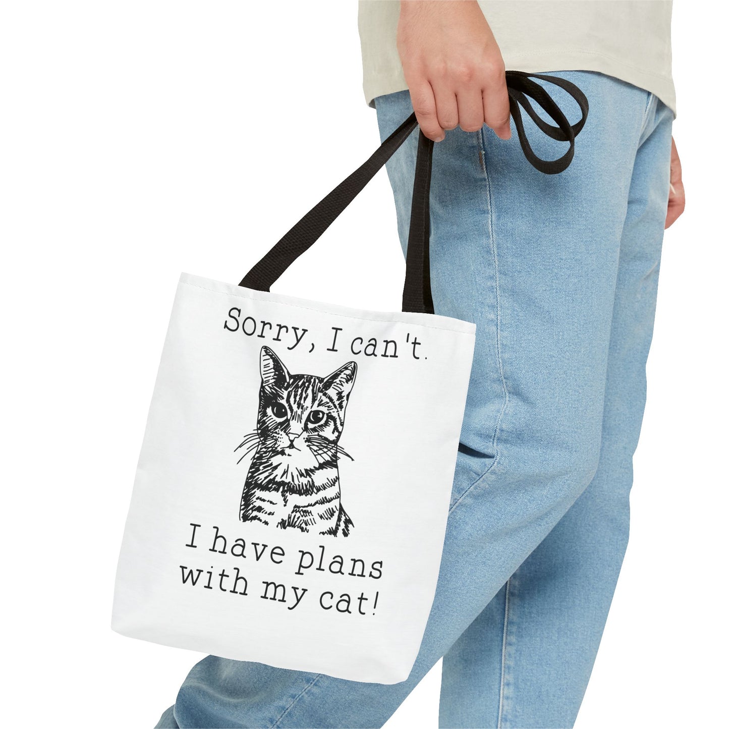 i have plans with my Cat Tote Bag Eco-Friendly Tote Bag | Stylish & Durable | Custom Designs | Perfect for Shopping or Travel