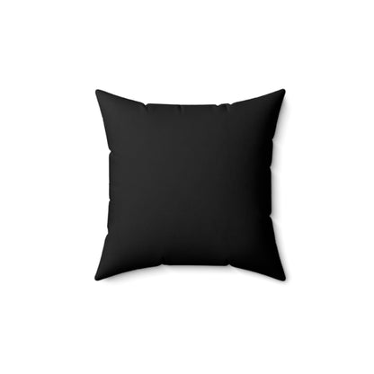 Skull and cross blooms Spun Polyester Square Pillow