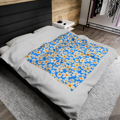 Yolk and Petal Velveteen Plush Blanket