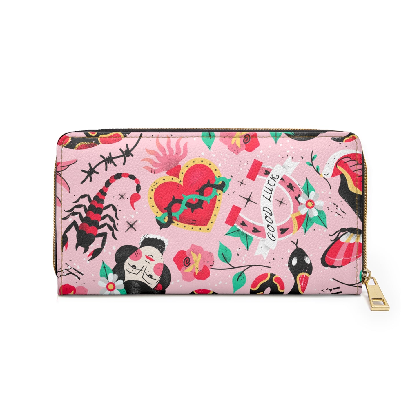 Pretty in INK Zipper Wallet