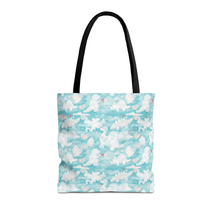 Lettie's dinos Tote Bag Eco-Friendly Tote Bag | Stylish & Durable | Custom Designs | Perfect for Shopping or Travel