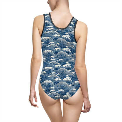 Smile and wave Women's Classic One-Piece Swimsuit