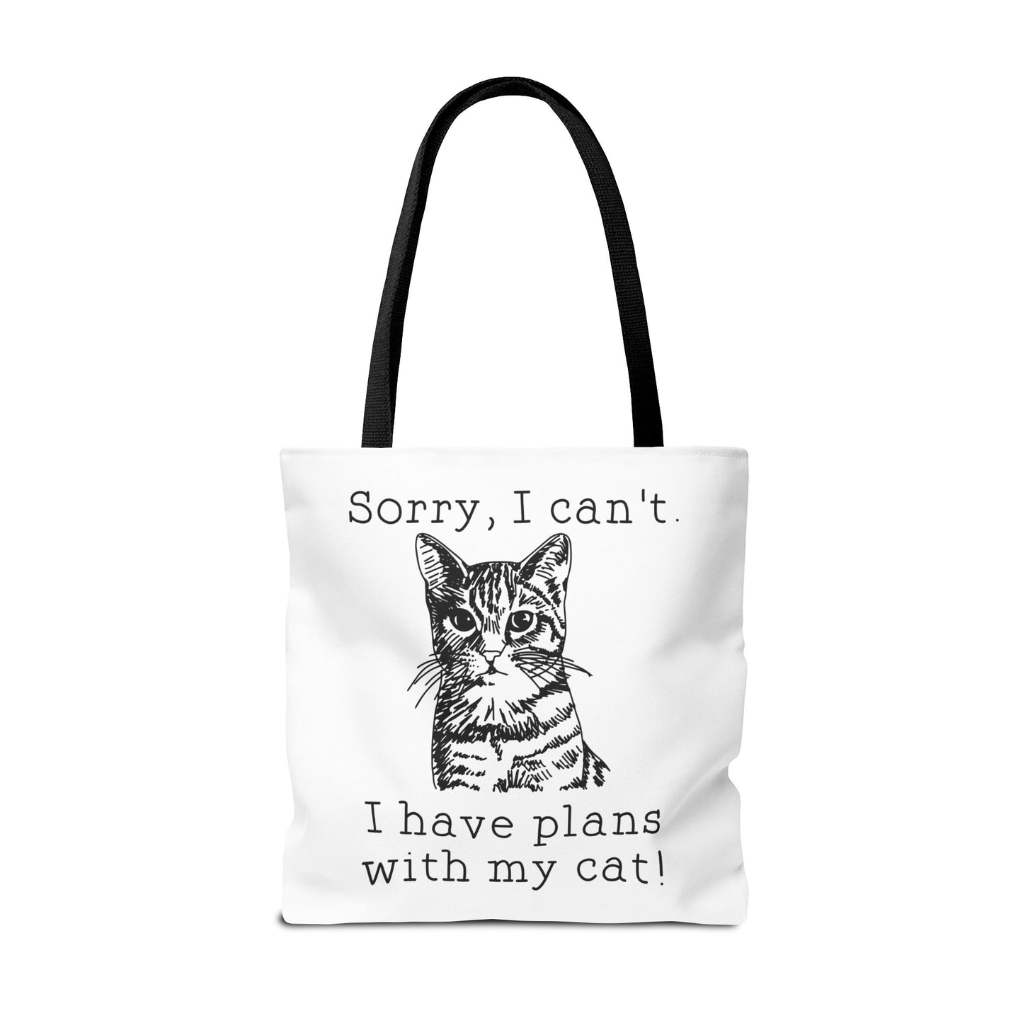 i have plans with my Cat Tote Bag Eco-Friendly Tote Bag | Stylish & Durable | Custom Designs | Perfect for Shopping or Travel