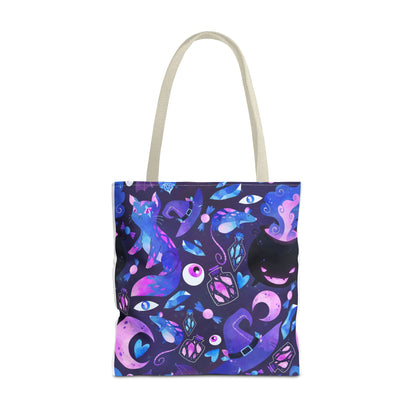 Crystal Kitty Trick r Treat Tote Bag