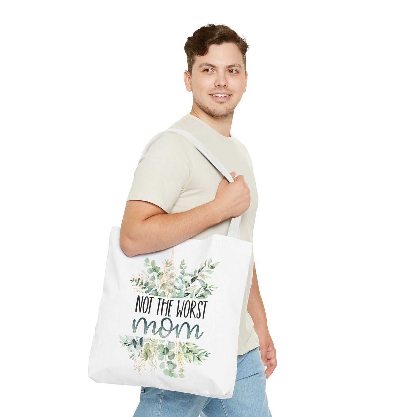 Not the Worst Mom Tote Bag Eco-Friendly Tote Bag | Stylish & Durable | Custom Designs | Perfect for Shopping or Travel