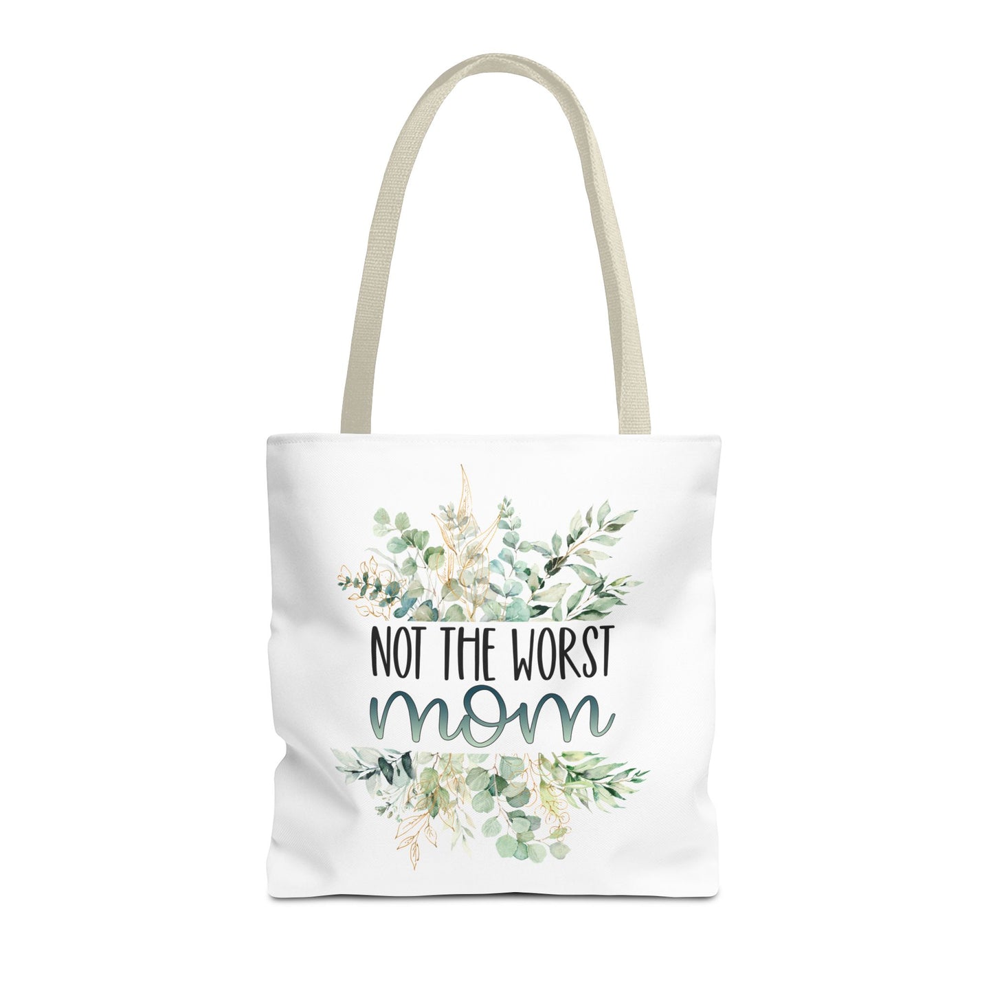 Not the Worst Mom Tote Bag Eco-Friendly Tote Bag | Stylish & Durable | Custom Designs | Perfect for Shopping or Travel