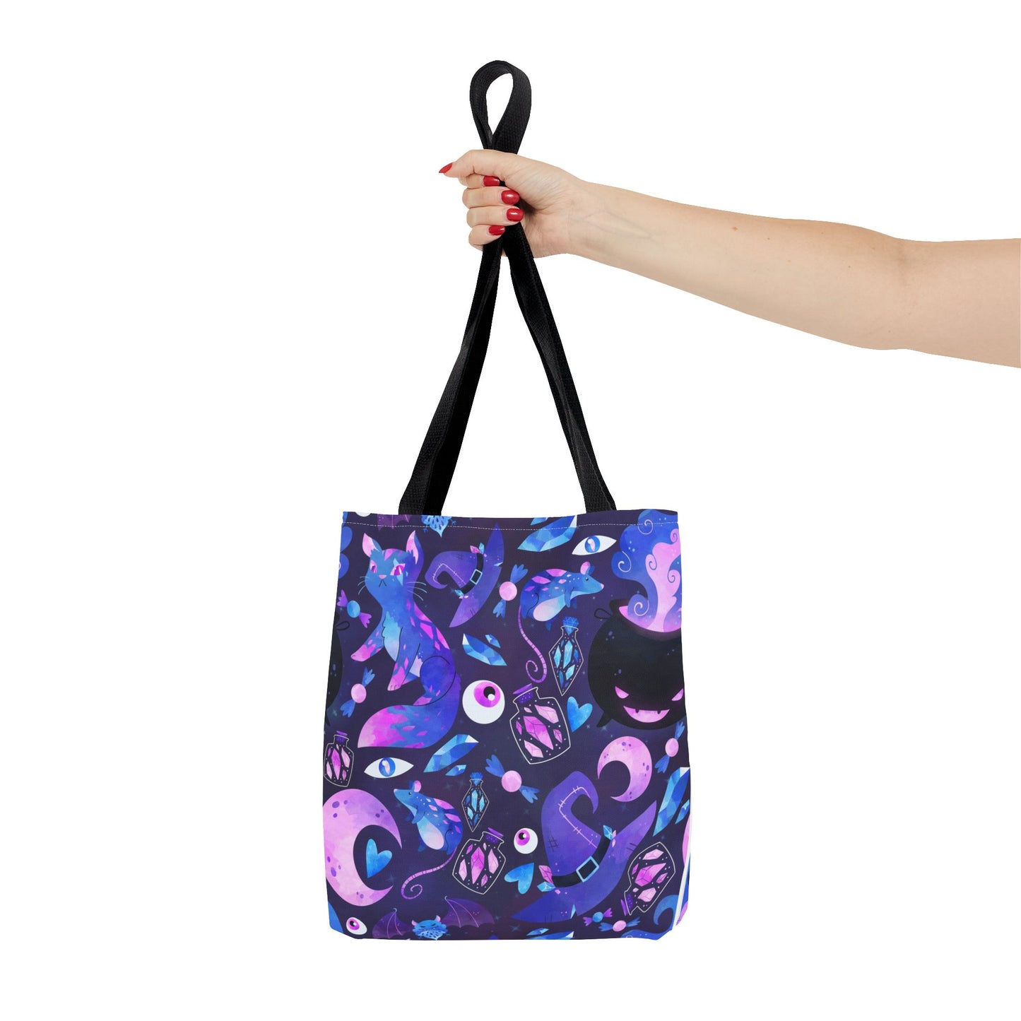 Crystal Kitty Trick r Treat Tote Bag