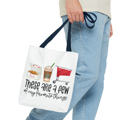 A few of my Favorite things Tote Bag Eco-Friendly Tote Bag | Stylish & Durable | Custom Designs | Perfect for Shopping or Travel