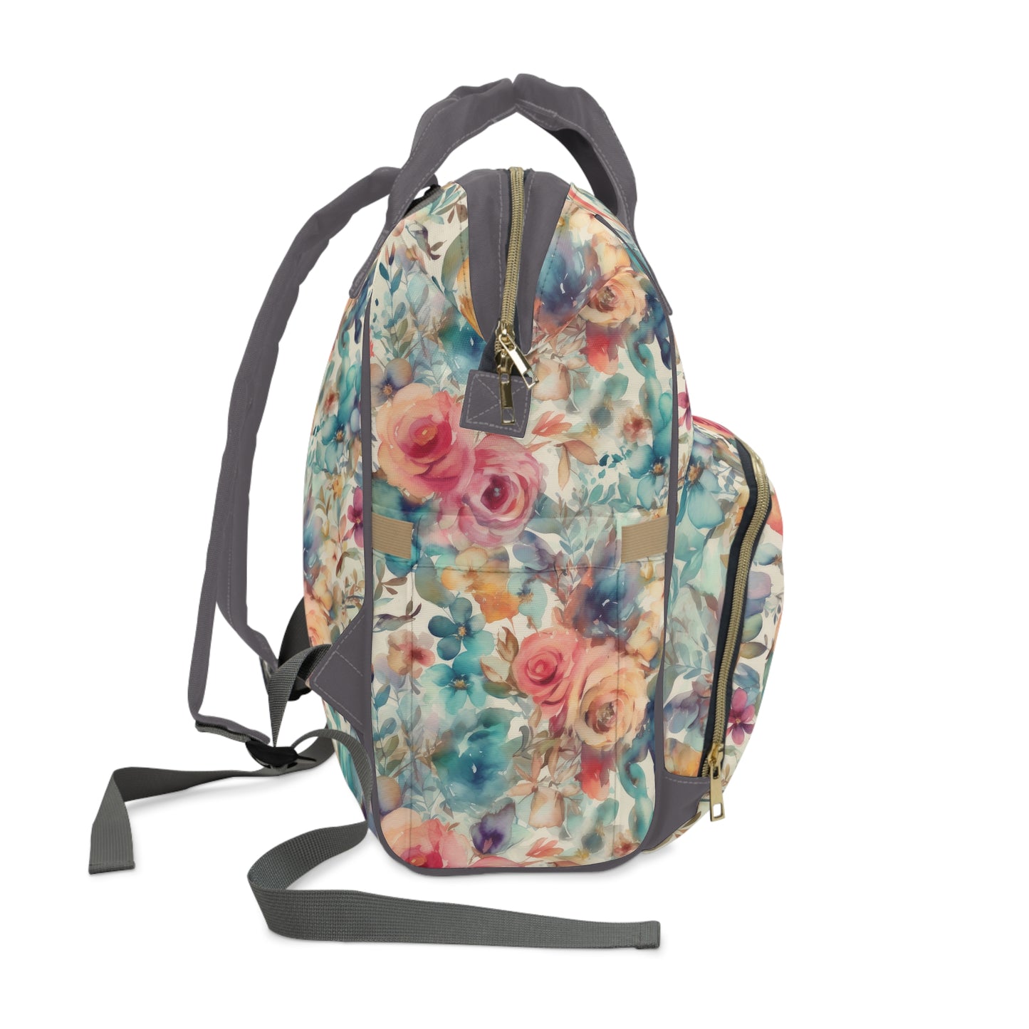 Seaside Blooms Multifunctional Diaper Backpack