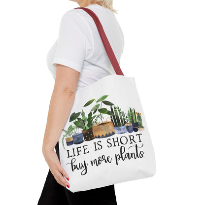 Buy More Plants Tote Bag Eco-Friendly Tote Bag | Stylish & Durable | Custom Designs | Perfect for Shopping or Travel