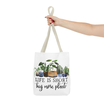 Buy More Plants Tote Bag Eco-Friendly Tote Bag | Stylish & Durable | Custom Designs | Perfect for Shopping or Travel