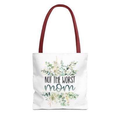 Not the Worst Mom Tote Bag Eco-Friendly Tote Bag | Stylish & Durable | Custom Designs | Perfect for Shopping or Travel