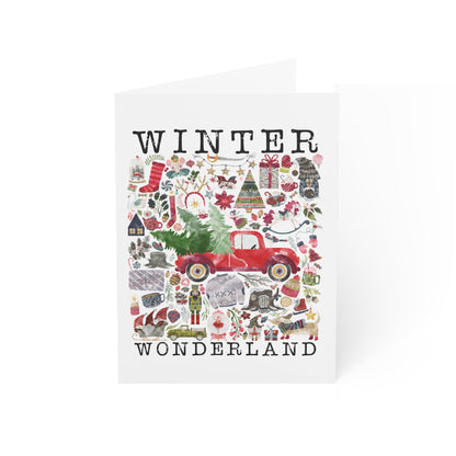 Wintr wonderland Greeting Cards (1, 10, 30, and 50pcs)