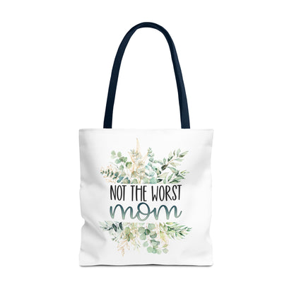 Not the Worst Mom Tote Bag Eco-Friendly Tote Bag | Stylish & Durable | Custom Designs | Perfect for Shopping or Travel