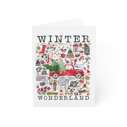 Wintr wonderland Greeting Cards (1, 10, 30, and 50pcs)