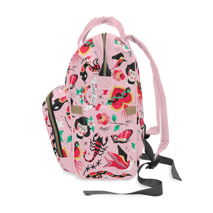 Pretty in ink Multifunctional Diaper Backpack