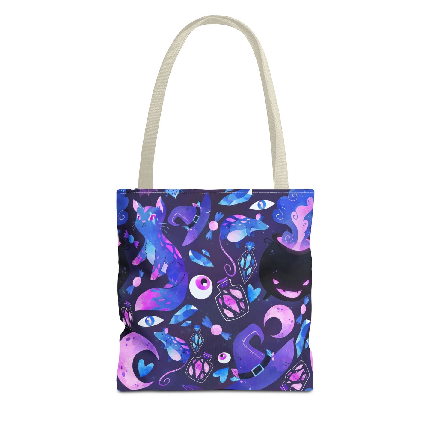 Crystal Kitty Trick r Treat Tote Bag