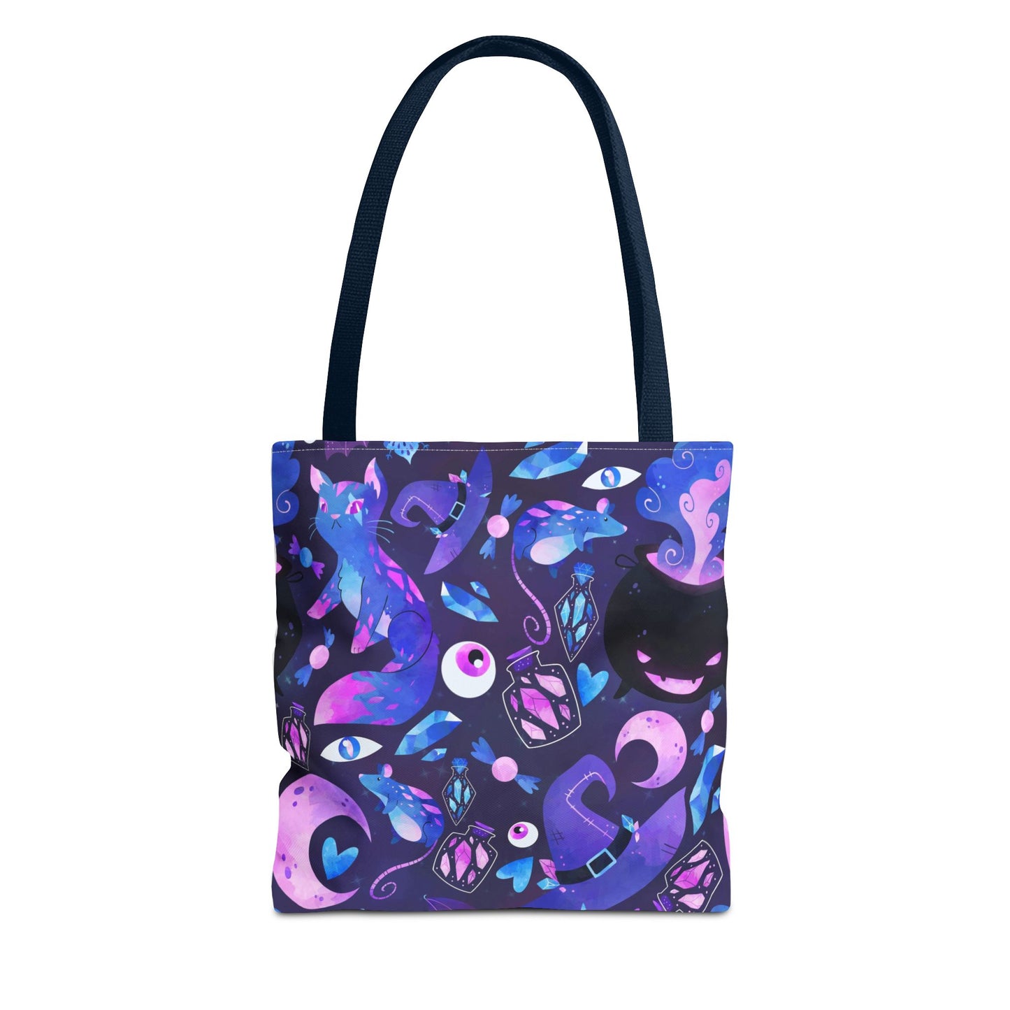 Crystal Kitty Trick r Treat Tote Bag