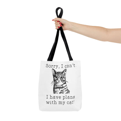 i have plans with my Cat Tote Bag Eco-Friendly Tote Bag | Stylish & Durable | Custom Designs | Perfect for Shopping or Travel