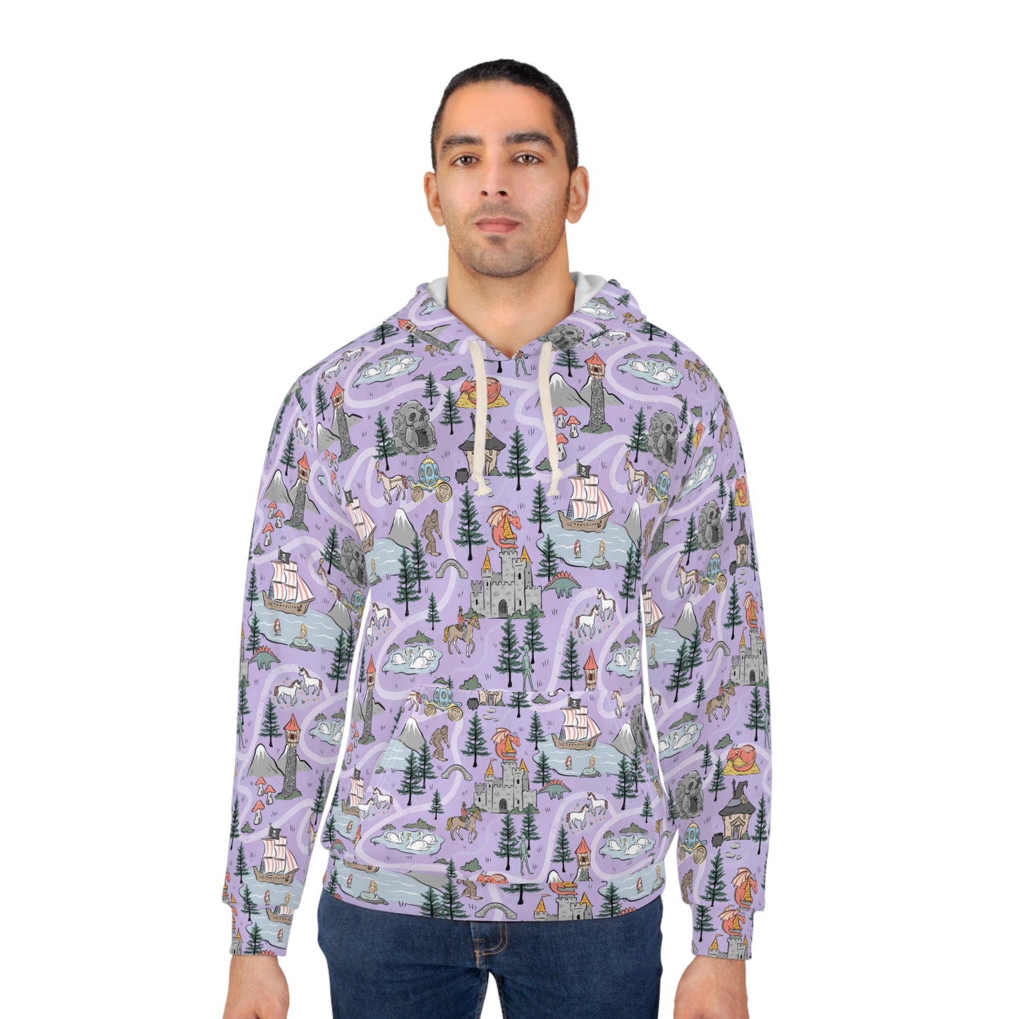 The Land of Make Believe  Unisex Pullover Hoodie (AOP)