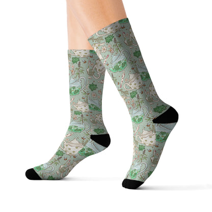 Tea POT Sublimation Socks