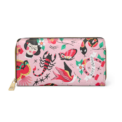 Pretty in INK Zipper Wallet