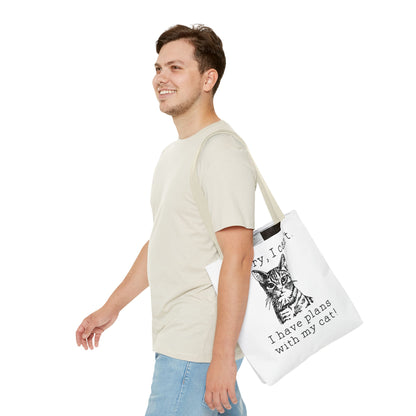 i have plans with my Cat Tote Bag Eco-Friendly Tote Bag | Stylish & Durable | Custom Designs | Perfect for Shopping or Travel