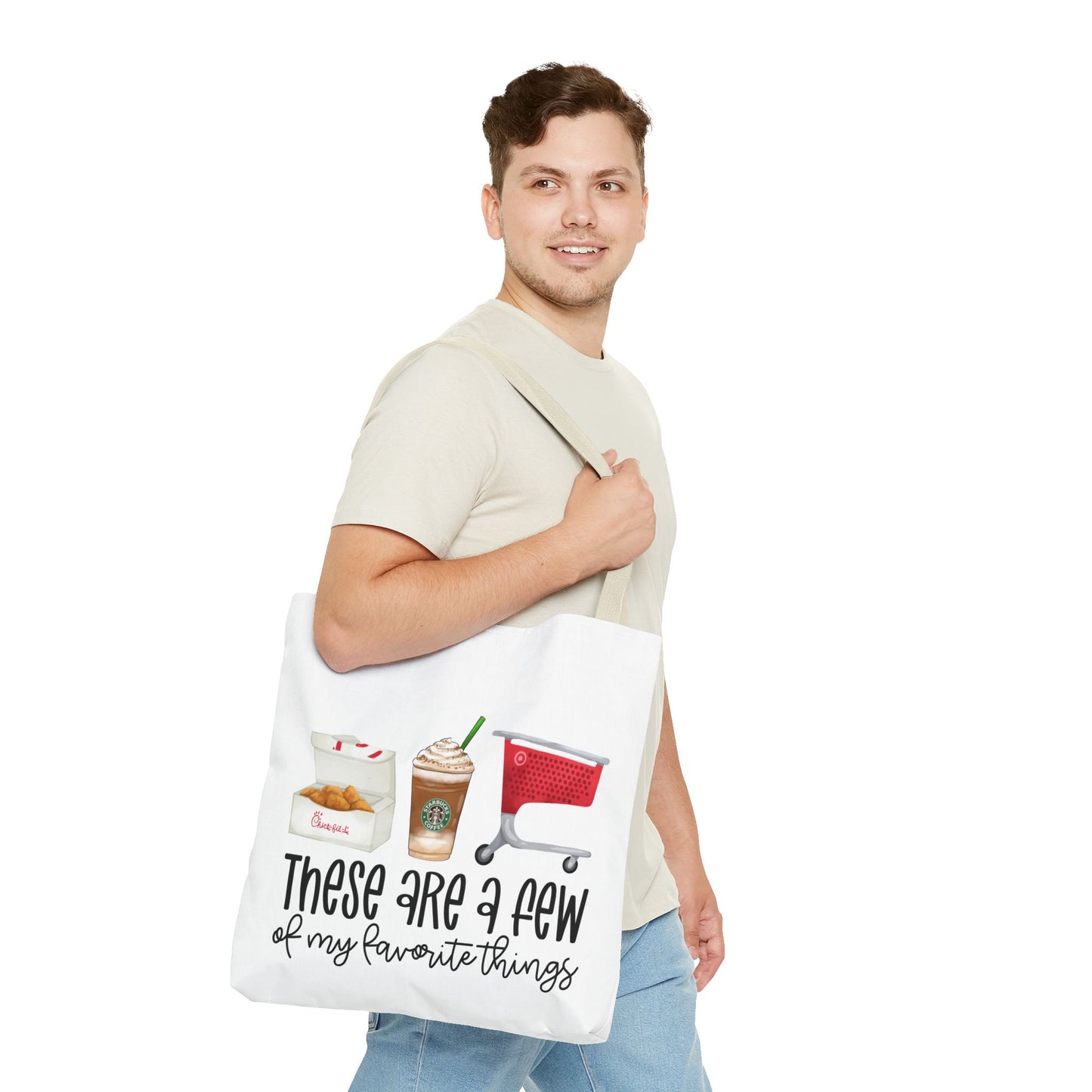 A few of my Favorite things Tote Bag Eco-Friendly Tote Bag | Stylish & Durable | Custom Designs | Perfect for Shopping or Travel