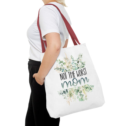 Not the Worst Mom Tote Bag Eco-Friendly Tote Bag | Stylish & Durable | Custom Designs | Perfect for Shopping or Travel